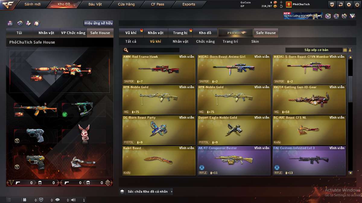 shop acc cf uy tin gia re